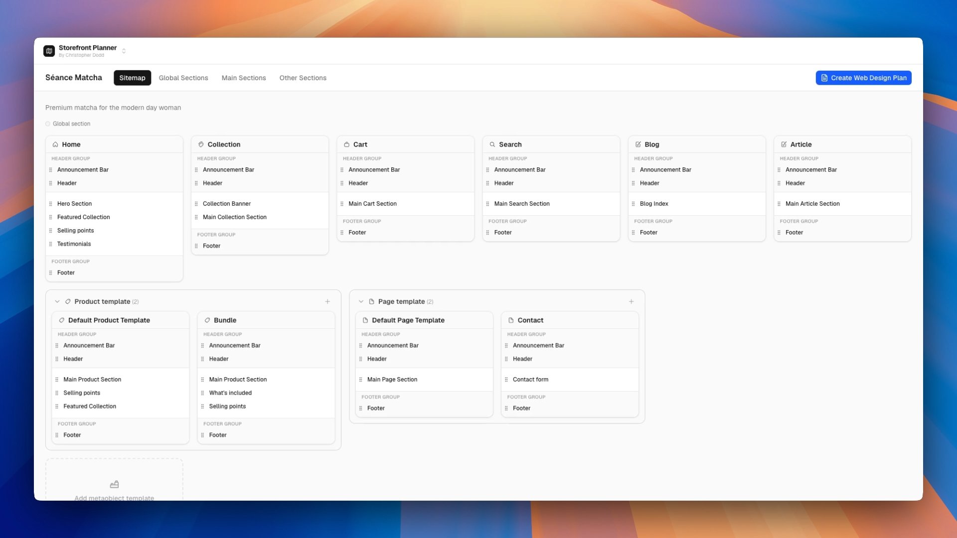 Storefront Planner
