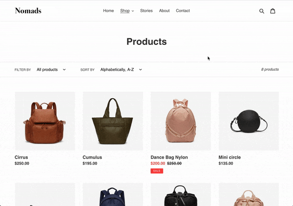 Filtering the 'All' collection via tags (Shopify Debut theme)