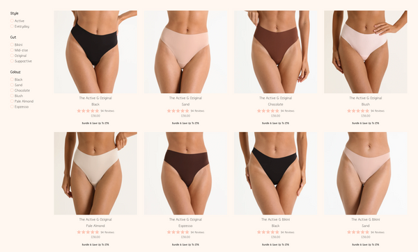 Posy Intimates - Shop by Style, Cut and Colour