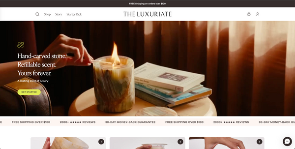 The Luxuriate - Full Website Build